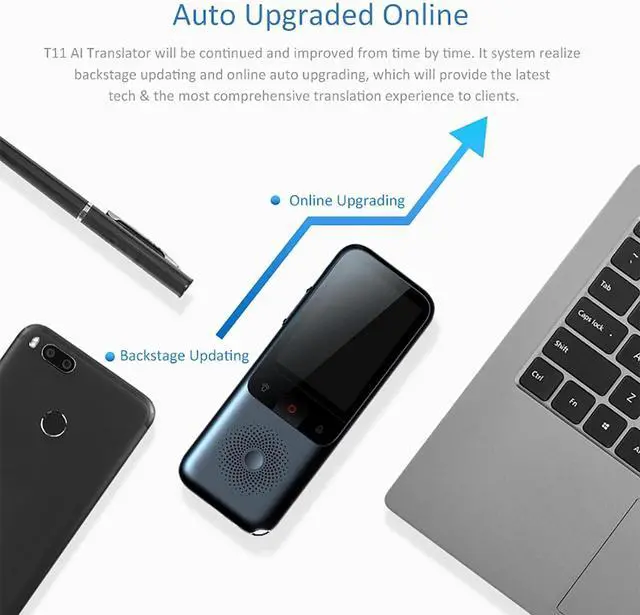 Alt view image 4 of 7 - Portable Language Translator Device - Real Time Voice Translator Device, Multilingual Language Translation Device, Instant Voice Translator Device Two Way, Mobile Scanner Translator happy gift To