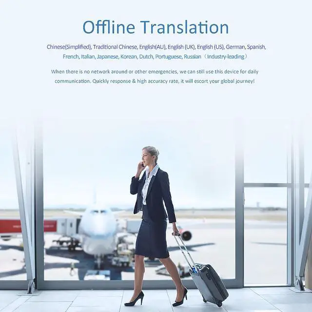 Alt view image 5 of 7 - Portable Language Translator Device - Real Time Voice Translator Device, Multilingual Language Translation Device, Instant Voice Translator Device Two Way, Mobile Scanner Translator happy gift To