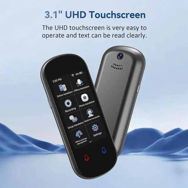 Alt view image 5 of 7 - Language Translator, 138+ Languages Translation in Real Time Voice Translator Device for Learning Travel Business