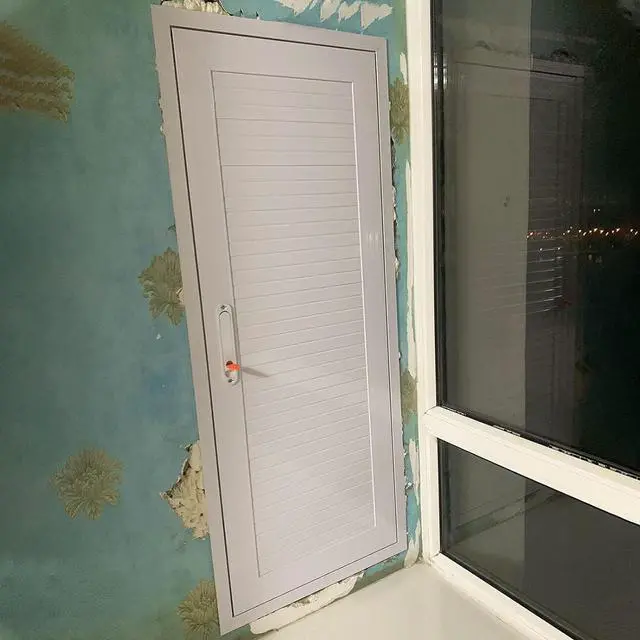 Main image of Access Panel Metal Door with Lock and Key, Attic Door 12 16 18 24 30 34 36 48 in Louvered Access Hatch, Wiring Plumbing Inspection Door(White,WxH(18x20in))