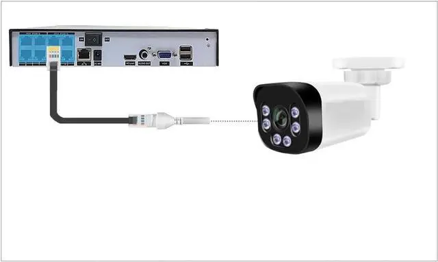 Alt view image 6 of 6 - 4K Poe Camera with Audio 48V POE/DC 12V 4MP/5MP/8MP Super HD Night Vision Bullet Video Surveillance for Nvr(6mm,4MP DC 12V)