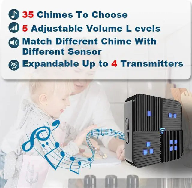 Alt view image 4 of 6 - DSALERTS - 1/2 Mile Long Range Wireless Driveway Alarm Weather Resistant Motion Detector & Sensor - Home Security Alert System - Monitor & Protect Oudoor&Indoor Property