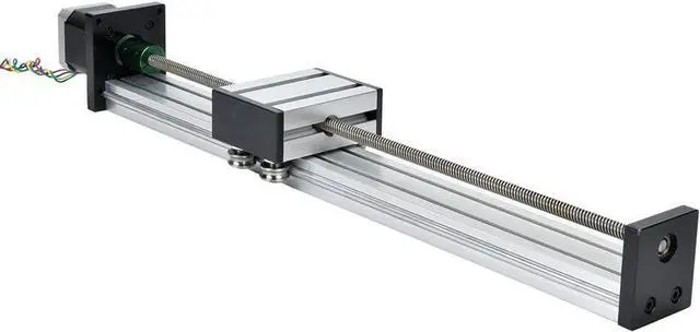 Main image of FTVOGUE Aluminum Alloy Precision Machined 0808 Ball Screw Linear Loop with 57 Engine for The CNC Automation Industry (0808 Screw, Effective Range 300)