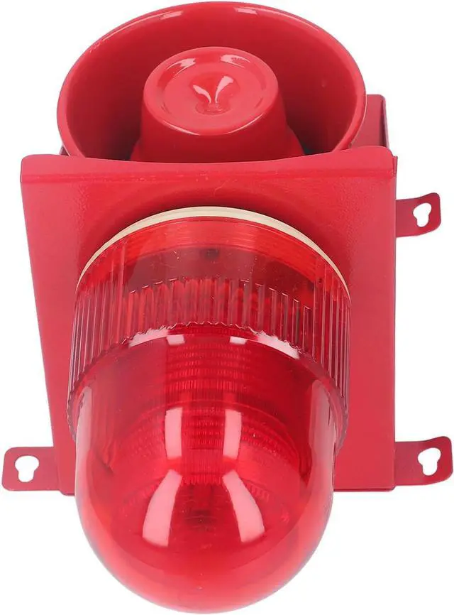 Alt view image 4 of 7 - Industrial Siren Alarm 40W 130dB High Decibel Strong Brightness IP65 Waterproof LED Strobe Horn Alarm, Dc12v
