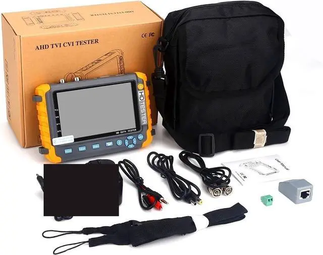 Alt view image 7 of 7 - CCTV Camera Tester, IV8W CCTV Analog Camera Tester Mini Monitor Tester 8MP AHD/CVI/TVI Tester Camera PTZ with VGA Input UTP Cable Tester