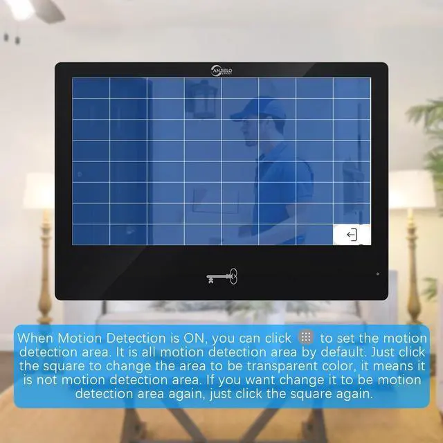 Alt view image 4 of 7 - Wired Video Door Phone Apartment Intercom System,WiFi 10 Inch Touch Screen Monitor with 1080P HD Doorbell Camera,5 in 1 Unlcking,Motion Detecting Tuya for Home Villa,64G (1 black+1 black)