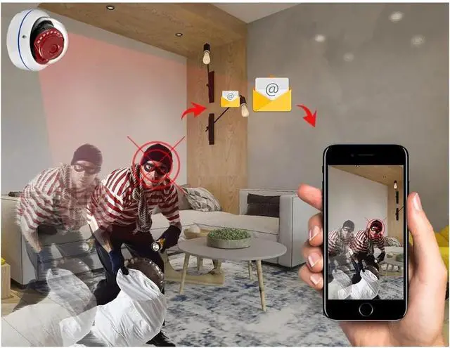 Alt view image 5 of 6 - 8MP 5MP 4MP H.265 IP Camera Security Surveillance IR Night Video Vandal-Proof Outdoor CCTV Dome Camera DC 12V/48V PoE(8mm,48V POE 8MP)