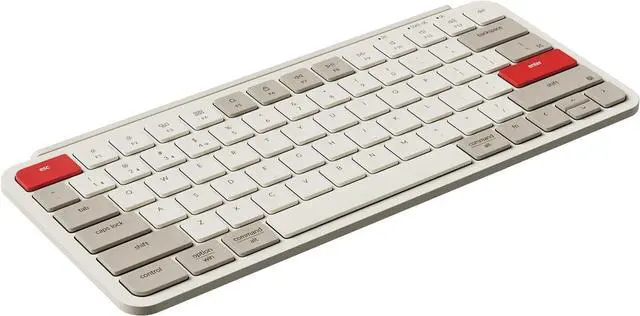 Alt view image 7 of 7 - Keychron B1 Pro Quiet Key Ultra-Slim Wireless Keyboard, ZMK Programmable 75% Layout Bluetooth 5.1/2.4 GHz/Wired with Ultra-Long Battery Life Low Profile for Mac Win Linux System - Vintage Hues