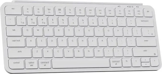 Main image of Keychron B1 Pro Quiet Key Ultra-Slim Wireless Keyboard, ZMK Programmable 75% Layout Bluetooth 5.1/2.4 GHz/Wired with Ultra-Long Battery Life Low Profile for Mac Win Linux System - Ivory White