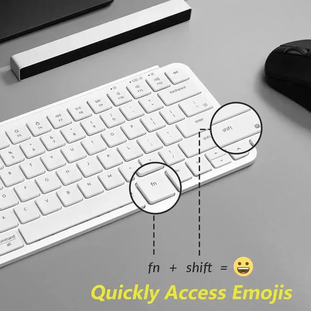 Alt view image 4 of 7 - Keychron B1 Pro Quiet Key Ultra-Slim Wireless Keyboard, ZMK Programmable 75% Layout Bluetooth 5.1/2.4 GHz/Wired with Ultra-Long Battery Life Low Profile for Mac Win Linux System - Ivory White