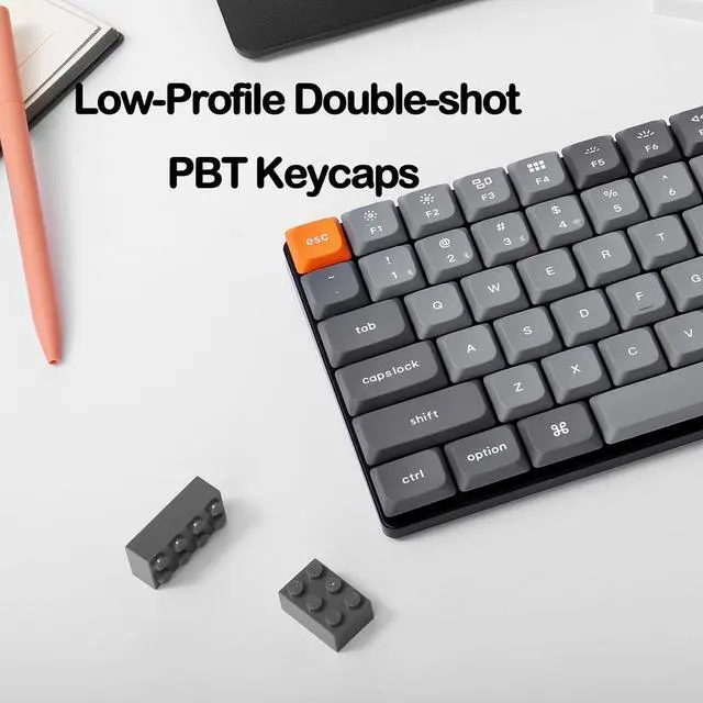 Alt view image 4 of 7 - Keychron K3 Max Ultra-slim Wireless Mechanical Keyboard, QMK/VIA Programmable Bluetooth 5.1/2.4 GHz/Wired with White Backlight Low Profile Gateron Mechanical Brown Switch Compatible with Mac Win Linux