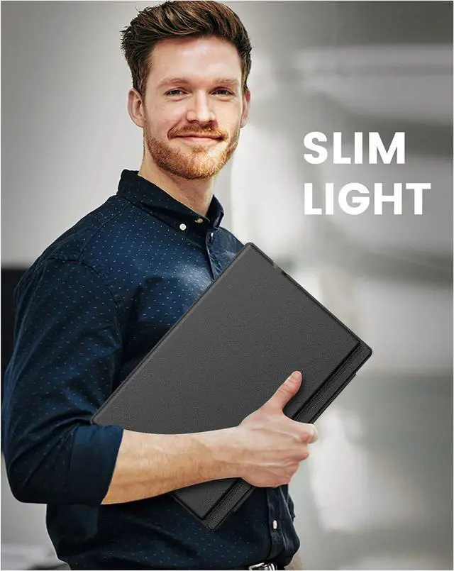 Alt view image 7 of 7 - MoKo Type Cover for Microsoft Surface Pro 7 Plus/7/6/5/4/3, Ultra-Slim Wireless Bluetooth Keyboard With Trackpad, 7-Color LED Backlit, Built-in Rechargeable Battery, Gray