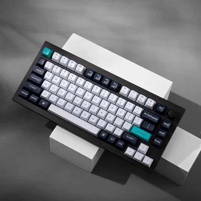 Alt view image 2 of 7 - Keychron Q1 Max Wireless Custom Knob Mechanical Keyboard, QMK/VIA Programmable Full Aluminum Bluetooth/2.4 GHz/Wired RGB with Hot-swappable Gateron Jupiter Red Switch Compatible with Mac Win Linux