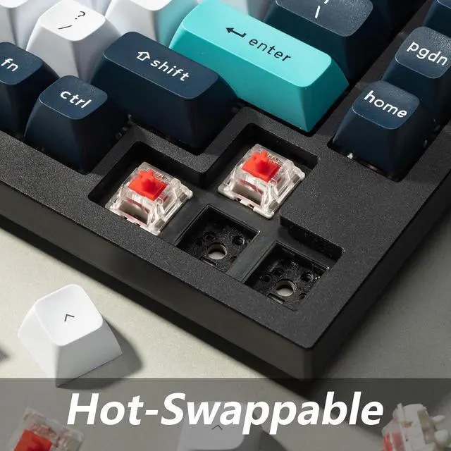 Alt view image 4 of 7 - Keychron Q1 Max Wireless Custom Knob Mechanical Keyboard, QMK/VIA Programmable Full Aluminum Bluetooth/2.4 GHz/Wired RGB with Hot-swappable Gateron Jupiter Red Switch Compatible with Mac Win Linux