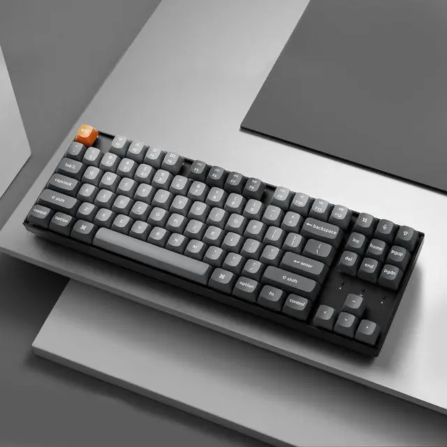 Alt view image 7 of 7 - Keychron K8 Max TKL Mechanical Keyboard Wireless, Programmable 87 Keys QMK 2.4 GHz/Bluetooth 5.1/Wired Connection, White Backlit with Keychron Super Banana Switch for Mac Win Linux