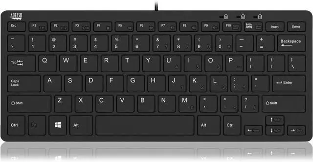 Alt view image 2 of 5 - Adesso SlimTouch 510-Mini Keyboard with USB Hubs