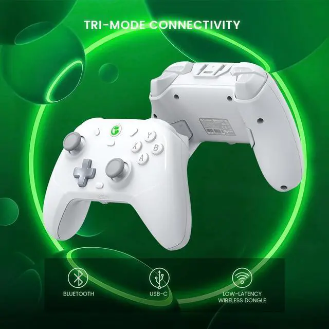 Alt view image 3 of 7 - GameSir T4 Cyclone Pro Wireless Controller for Switch, Windows PC, Android, Hall Effect Analog Triggers, Hall Effect Sticks, Programmable Back Buttons, Wireless Switch Controller with Quad Motors