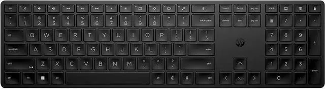 Main image of HP 450 Programmable Wireless Keyboard - Slim, Ergonomic Design w/Number Pad - Wireless USB - 20 Programmable Keys, 4 LEDs, Chiclet Keys - Up to 2-Year Battery Life - Win, Chrome, MacOS