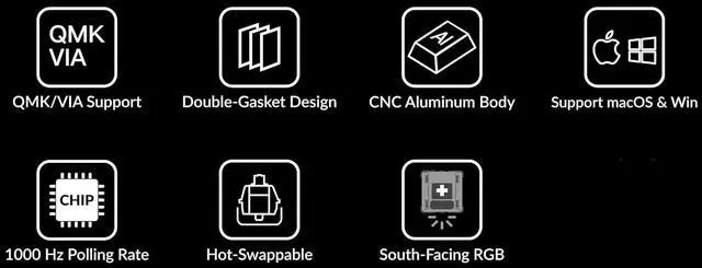 Alt view image 2 of 2 - Keychron Q3 Hot-swappable Wired Mechanical Keyboard with RGB LED|Barebone with Knob Version|for Windows and Mac|TKL Layout (87 Keys)|Aluminum Frame (Blue,Q3-B3)