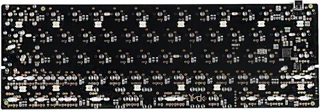 Main image of GH60 64 Minila PCB Fully Programmable Underglow RGB Type C Connector For DIY Mechanical Keyboard Poker Faceu HHKB Support LED (Black QMK Underglow RGB)