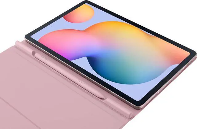 Alt view image 5 of 7 - SAMSUNG Galaxy Tab S6 Lite Book Cover, Tablet Protector Case with Lightweight, Magnetic Design, Screen Stand with 2 Viewing Angles, US Version, EF-BP610PPEGUJ, Chiffon Rose