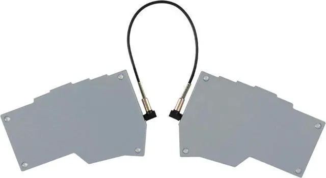 Alt view image 2 of 7 - YMDK Split Keyboard Corne V4.1 46 Keys Ergonomic Hotswappable 40% Layout 3D PLA RGB QMK Vial All Key Programmable Mini Independent Gaming Keyboard Kit