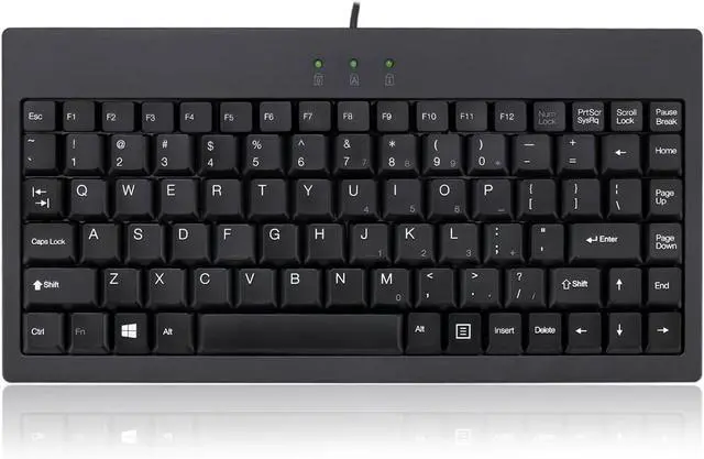 Main image of Adesso EasyTouch Mini Keyboard - USB and PS/2 (AKB-110B)