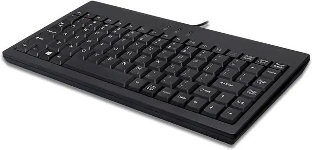 Alt view image 2 of 7 - Adesso EasyTouch Mini Keyboard - USB and PS/2 (AKB-110B)