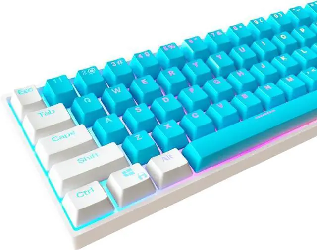 Main image of Kraken Keycaps - ICE Edition RGB Backlit Keycap Set - White & Blue Doubleshot PBT Keycaps for Any Size Mechanical Keyboards - for All 60%, 65%, 75%, 85%, TKL & Full Size Keyboards (ICE)