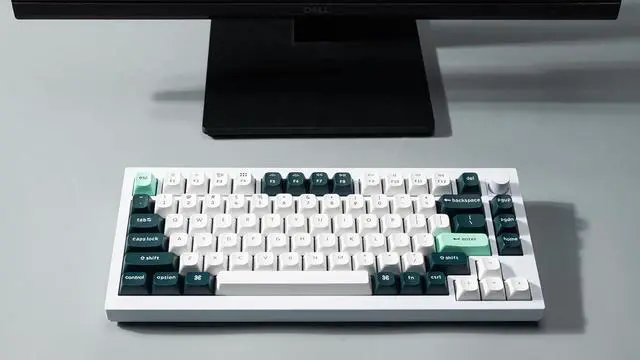 Alt view image 2 of 7 - Keychron Q1 HE Hot-swappable RGB Wireless Mechanical Keyboard 2.4 GHz & Bluetooth Hall Effect Switches Aluminum Frame with Knob 75% Layout (84 Keys) for Windows Mac OS, Shell White (Q1H-P1)