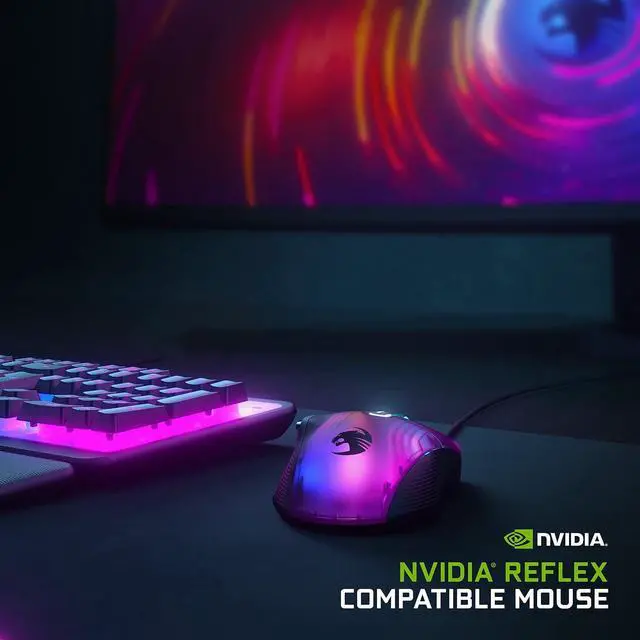 Alt view image 5 of 7 - ROCCAT Kone XP PC Gaming Mouse with 3D AIMO RGB Lighting, 19K DPI Optical Sensor, 4D Krystal Scroll Wheel, Multi-Button Design, Wired Computer Mouse  Black