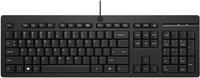 Alt view image 2 of 6 - HP 125 Wired Keyboard