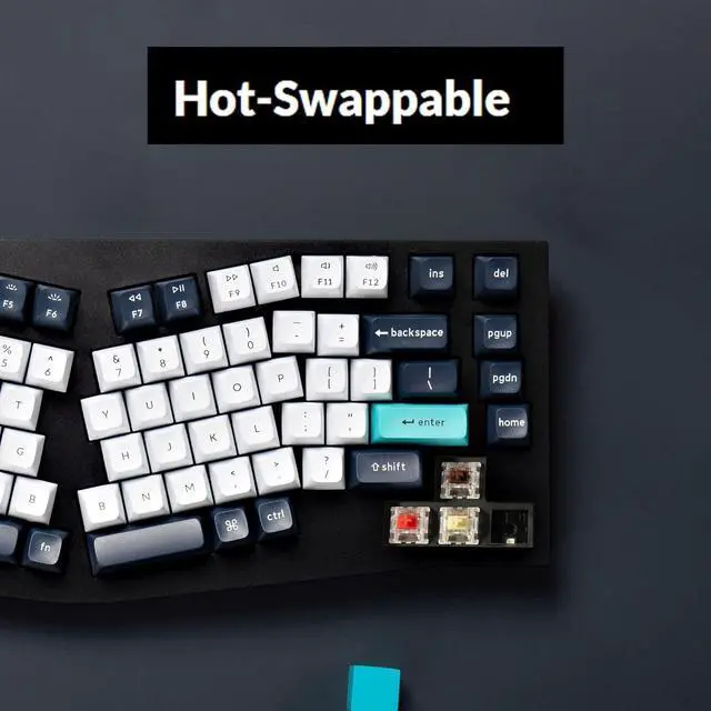 Alt view image 4 of 7 - Keychron Q10 Max Custom Knob Mechanical Keyboard, Alice 75% Layout Bluetooth 5.1/2.4 GHz/Wired QMK/VIA Programmable, RGB Hot Swappable Gateron Jupiter Brown Switch Full Metal for Mac Win Linux