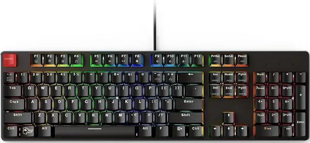 Main image of Glorious Custom Gaming Keyboard - GMMK 100% Percent Full Size - USB Wired Mechanical Keyboard - RGB Hot Swappable Switches & Keycaps - Black Metal Top Plate