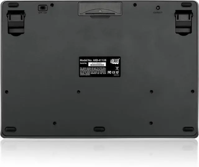 Alt view image 5 of 5 - ADESSO WKB-4110UB Wireless Mini Touchpad Keyboard USB Dongle 2.4GHz