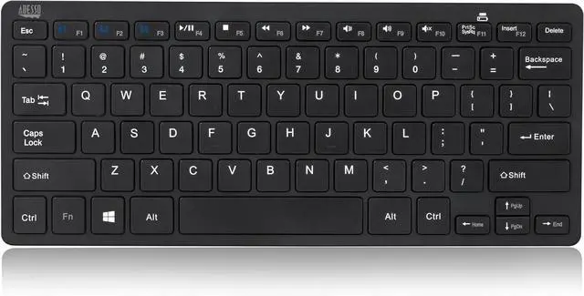 Main image of Adesso SlimTouch WKB-1100BB Bluetooth 30 Scissor-Switch Mini Keyboard with Multimedia Hotkeys