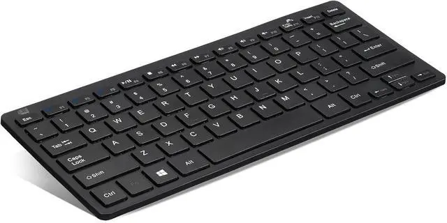 Alt view image 2 of 7 - Adesso SlimTouch WKB-1100BB Bluetooth 30 Scissor-Switch Mini Keyboard with Multimedia Hotkeys