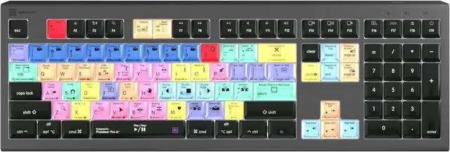Main image of Logickeyboard Backlit 'Astra2' Designed for Editing in Adobe Premiere Pro on Mac  p/n LKB-PPROCC-A2M-US