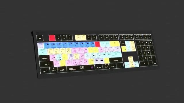 Alt view image 4 of 6 - Logickeyboard Backlit 'Astra2' Designed for Editing in Adobe Premiere Pro on Mac  p/n LKB-PPROCC-A2M-US