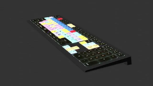 Alt view image 6 of 6 - Logickeyboard Backlit 'Astra2' Designed for Editing in Adobe Premiere Pro on Mac  p/n LKB-PPROCC-A2M-US
