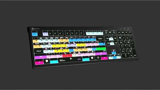 Alt view image 5 of 6 - Logickeyboard Backlit 'Astra2' designed for use with Avid Media Composer on Windows PC  Extended 'Pro' Layout  p/n LKB-MCOMP-A2PC-US