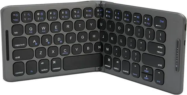Main image of Estink Foldable BT Keyboard, 65 Keys, C Type Interface, Multi Device Support, Compatible with OS X iOS Android Systems