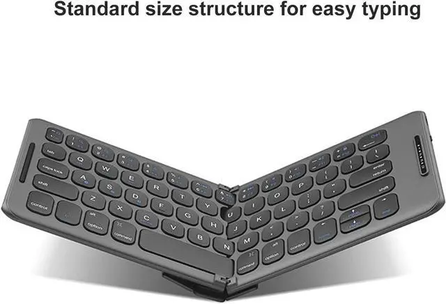 Alt view image 2 of 7 - Estink Foldable BT Keyboard, 65 Keys, C Type Interface, Multi Device Support, Compatible with OS X iOS Android Systems