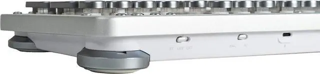 Alt view image 3 of 7 - Azio Retro Classic Bluetooth (Maple) - Wireless/USB Wired Maple Wood Vintage Backlit Mechanical Keyboard for PC/Mac (MK-RETRO-BT-W-02-US)