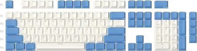 Alt view image 4 of 7 - Drop Skylight Series Keycap Set  Doubleshot PBT, OEM Profile, Shine-Through, Backlit, for Cherry MX Switches & Clones, and CTRL, ALT, ENTR, TKL, and 61, 87, 104, and 108-key layouts (Horizon)