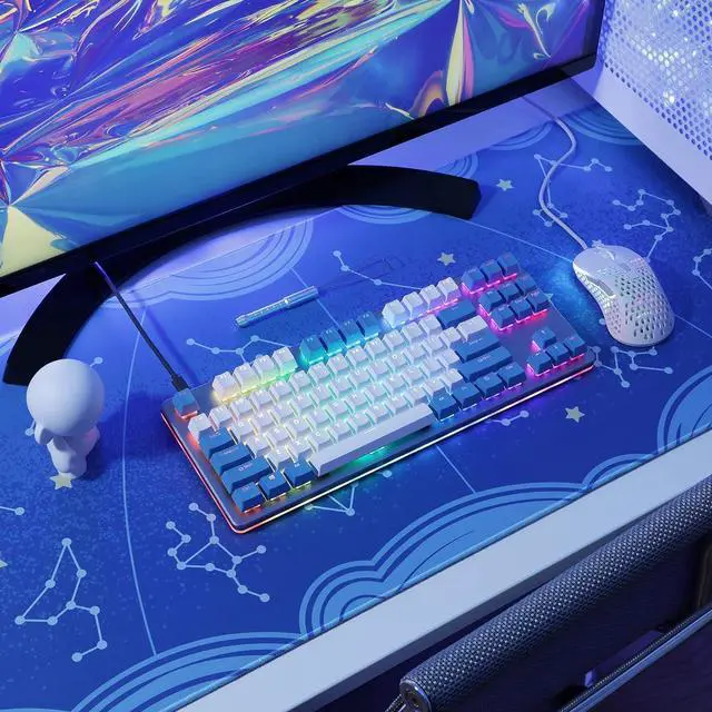 Alt view image 7 of 7 - Drop Skylight Series Keycap Set  Doubleshot PBT, OEM Profile, Shine-Through, Backlit, for Cherry MX Switches & Clones, and CTRL, ALT, ENTR, TKL, and 61, 87, 104, and 108-key layouts (Horizon)