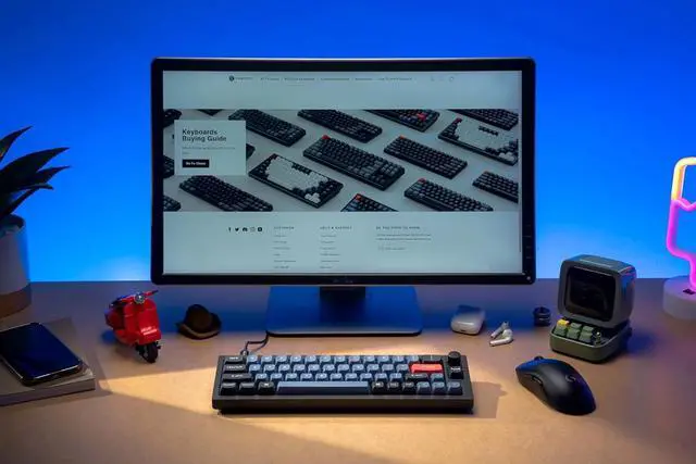 Alt view image 2 of 6 - Keychron Q9 Hot-swappable Wired Mechanical Keyboard with RGB LED|Gateron G Pro Brown Switch|Knob Version|for Windows and Mac|Ultra Mini Layout (47 Keys)|Aluminum Frame (Black,Q9-M3)