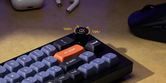 Alt view image 3 of 6 - Keychron Q9 Hot-swappable Wired Mechanical Keyboard with RGB LED|Gateron G Pro Brown Switch|Knob Version|for Windows and Mac|Ultra Mini Layout (47 Keys)|Aluminum Frame (Black,Q9-M3)