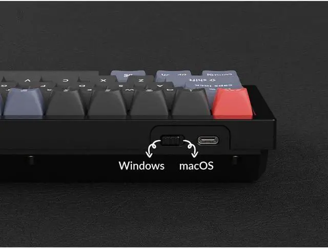 Alt view image 3 of 5 - Keychron Q4 Mechanical Keyboard Mini Layout RGB - Hotswap - Blue - Gateron Pro Brown