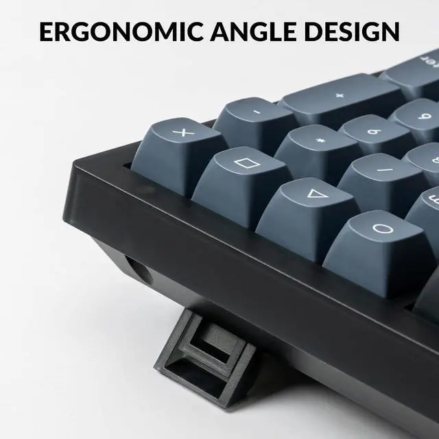 Alt view image 7 of 7 - Keychron V6 Wired Custom Mechanical Keyboard Knob Version, Full-Size QMK/VIA Programmable with Hot-swappable Keychron K Pro Red Switch Compatible with Mac Windows Linux (Frosted Black-Translucent)